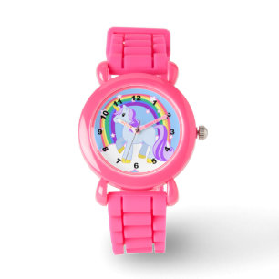 Cute Sparkly Unicorn with Rainbow Watch