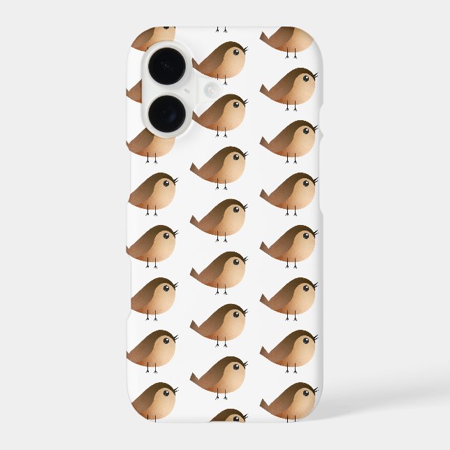 Cute Sparrow Bird Cartoon (Back)