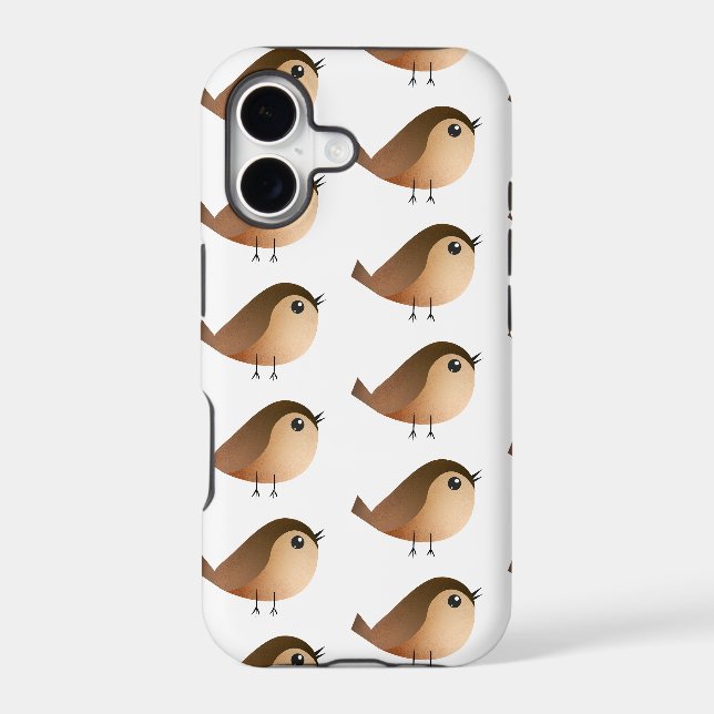 Cute Sparrow Bird Cartoon  (Back)