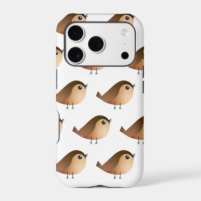 Cute Sparrow Bird Cartoon (Back)