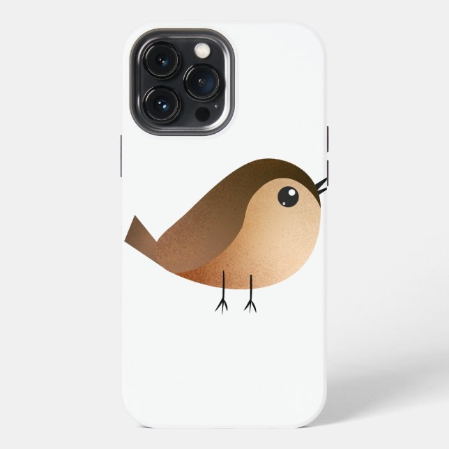 Cute Sparrow Bird Cartoon  iPhone Case (Back)