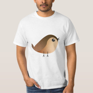 Cute Sparrow Bird Cartoon T-Shirt