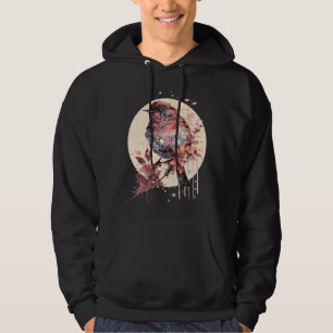 Cute Sparrow Bird Japanese Cherry Blossom Sakura Hoodie