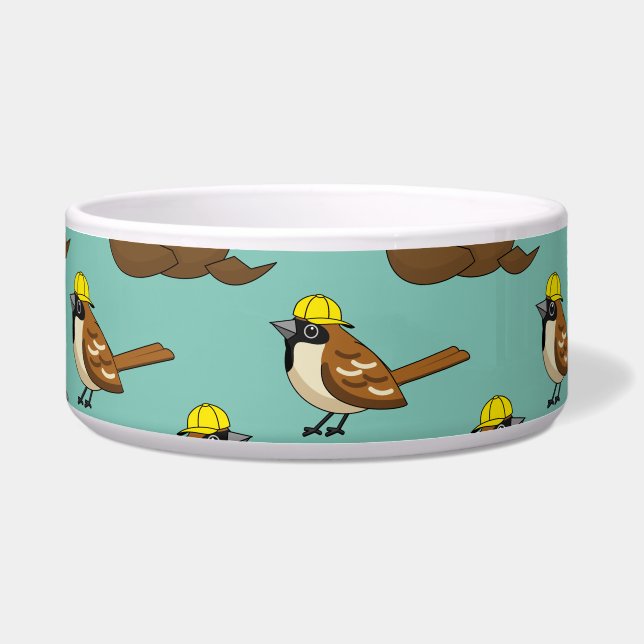 Cute Sparrow Chocolate Egg Happy Easter Pattern (Front)