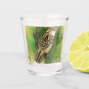Cute Sparrow Shot Glass