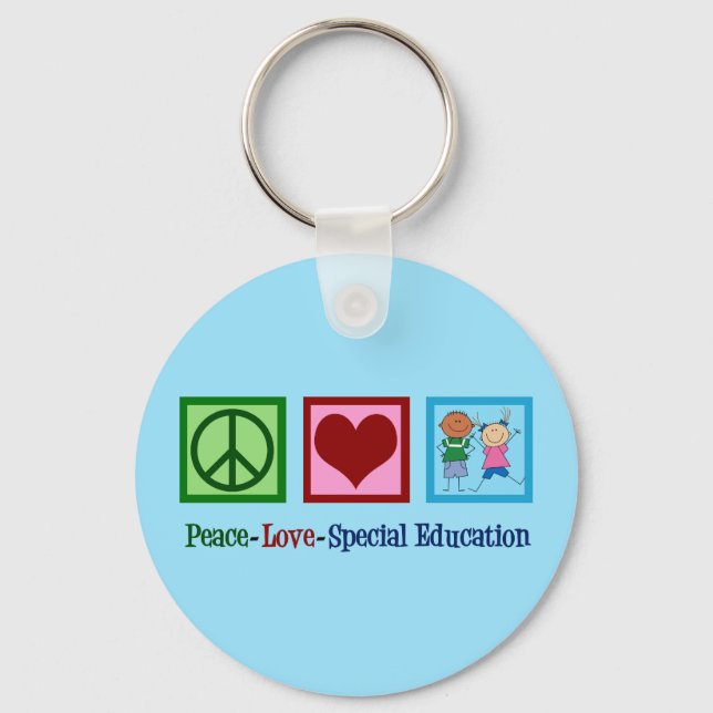 Cute Special Education Teacher Keychain (Front)