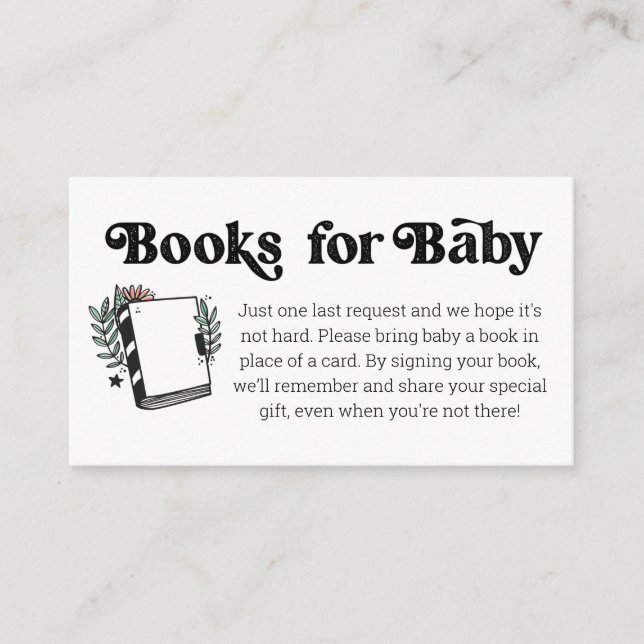 Cute Spell Book, Books For Baby Enclosure Card (Front)