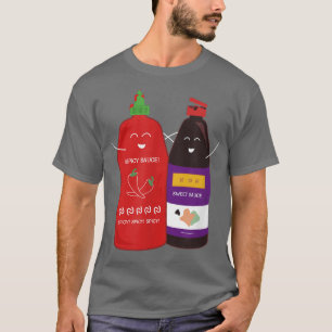 Cute Spicy and Sweet Sauce BFF  T-Shirt