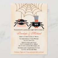 Cute Spider Halloween Couples Shower