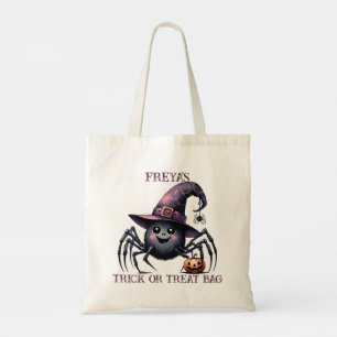 Cute Spider Halloween Trick or Treat Tote Bag