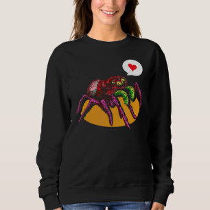 Cute Spider Heart Spiders Web Cobweb Arachnophile Sweatshirt