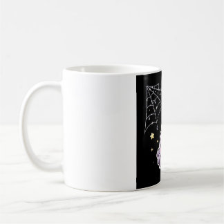 Cute Spider On Sparkly Web Coffee Mug