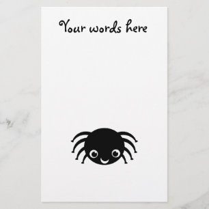 Cute spider stationery
