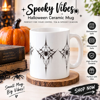 Cute Spider Watercolor Halloween Party Paper mug