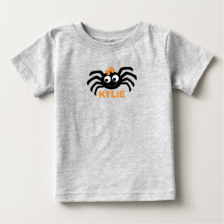 Cute Spider web halloween personalized Baby T-Shirt
