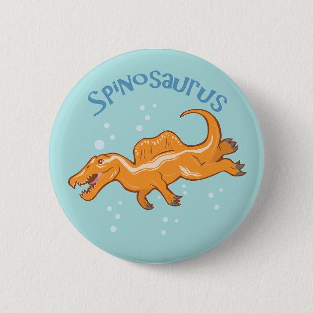 Cute Spinosaurus 2 Inch Round Button (Front)
