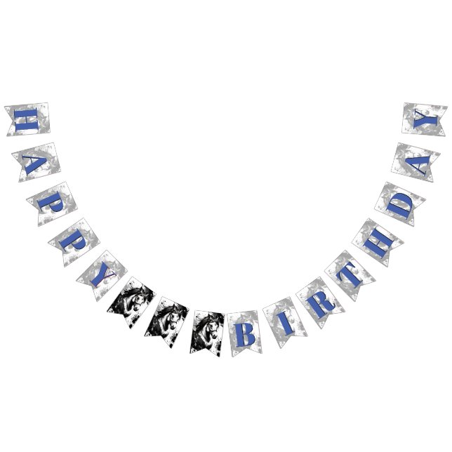 Cute Spirit Pony 9 Happy Birthday Sparkles Bunting Flags (All)