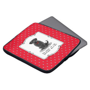 Cute Spoiled Rotten Black Labrador Retriever Dog Laptop Sleeve