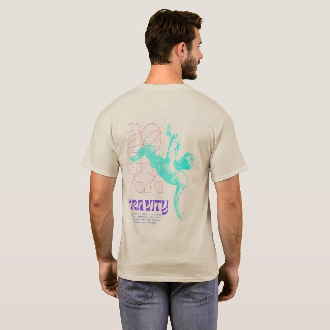 Cute & Spooky 20 xx Gravity Men's Basic T-Shirt (Back Full)