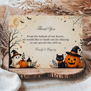 Cute Spooky Autumn A Thank You Card