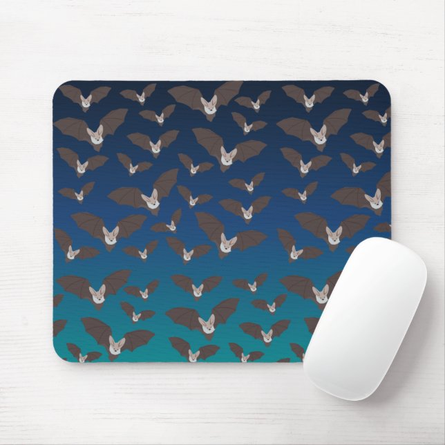 Cute Spooky Bat Pattern  Mouse Pad (With Mouse)