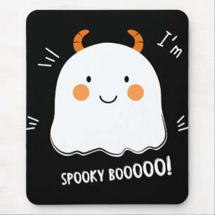 Cute Spooky Boo Demon Ghost Mouse Pad