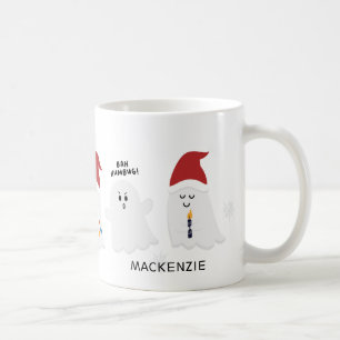 Cute Spooky Christmas Ghosts Coffee Mug