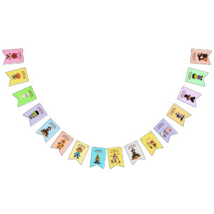 Cute Spooky Costume Halloween Party For Kids Bunting Flags
