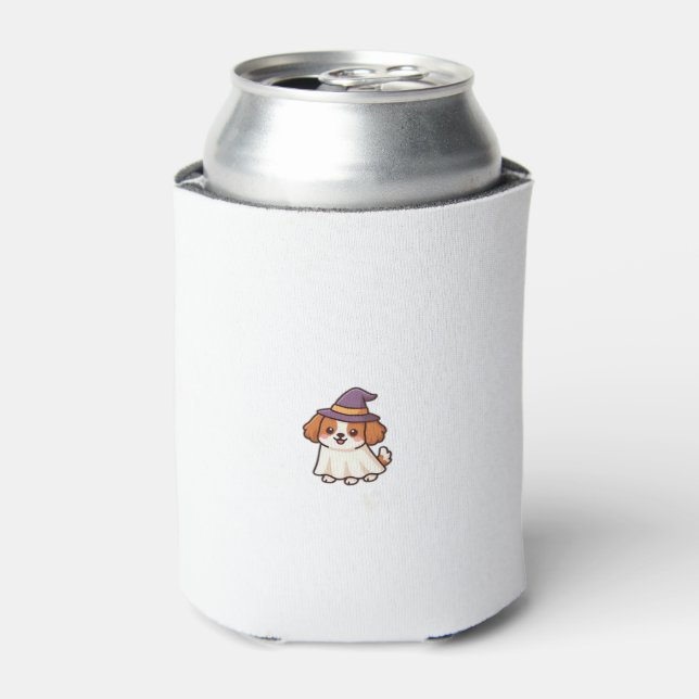 Cute Spooky Dog � Kawaii Halloween Puppy Classic T Can Cooler (Can Front)