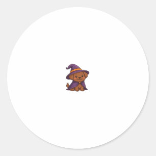 Cute Spooky Dog � Kawaii Halloween Puppy Classic T Classic Round Sticker
