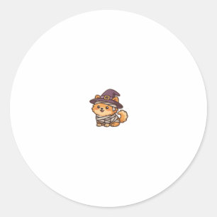 Cute Spooky Dog � Kawaii Halloween Puppy Classic T Classic Round Sticker