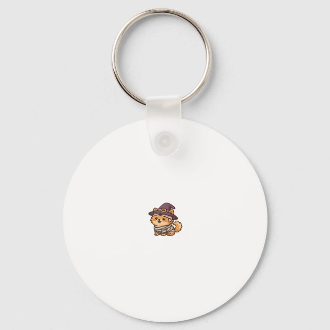 Cute Spooky Dog � Kawaii Halloween Puppy Classic T Keychain (Front)
