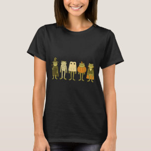 Cute Spooky Frogs Halloween Costumes T-Shirt