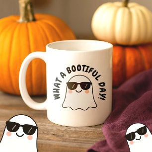 Cute Spooky Funny Little Ghost Playful Halloween Coffee Mug