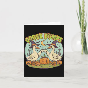 Cute Spooky Goose Shirt Funny Halloween Goose Card
