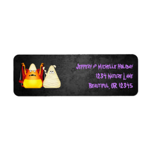 Cute Spooky Halloween Candy Corn Address Labels