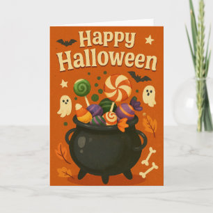 Cute Spooky Halloween Card