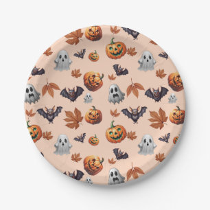 Cute Spooky Halloween Design  Paper Plate