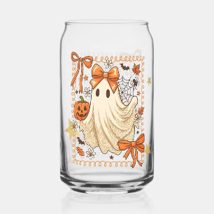 Cute Spooky Halloween Elements Glass Can