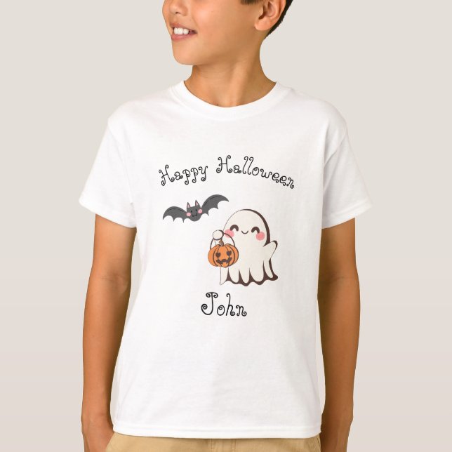 Cute & Spooky Halloween Kids T-Shirt  (Front)
