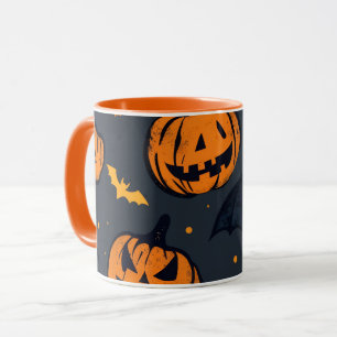 Cute Spooky Halloween Pumpkin Jack-O'-Lantern Mug
