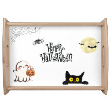 Cute & Spooky Halloween Serving Tray