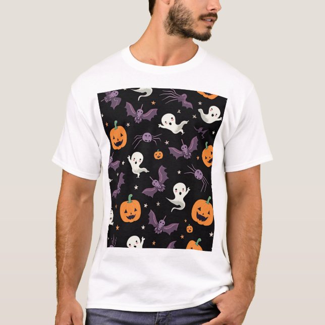 Cute Spooky Halloween T-Shirt (Front)