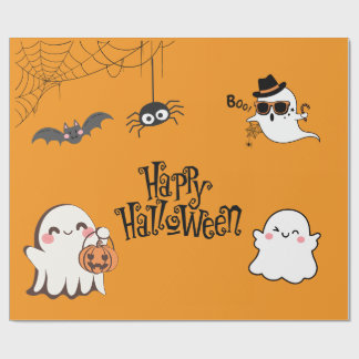 Cute & Spooky Halloween  Wrapping Paper