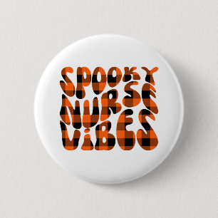 Cute Spooky Nurse Halloween 2 Inch Round Button