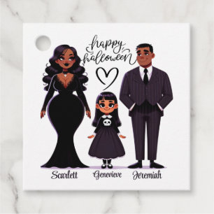 Cute & Spooky Personalized Family Halloween Favour Tags