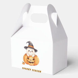 Cute Spooky Season Halloween Ghost Pumpkin Favour Favor Box