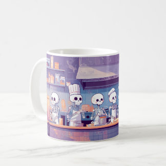 Cute & Spooky Skeleton Chefs Mug