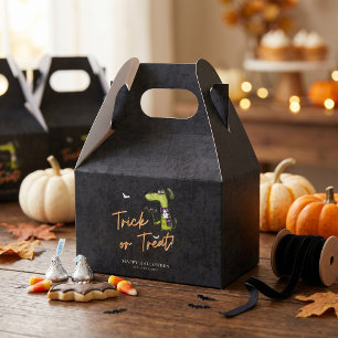 Cute Spooky Trick or Treat Halloween Party Favor Box