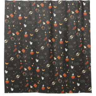 Cute Spooky Whimsical Halloween Pattern Background